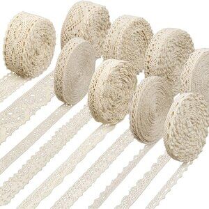 Vintage Cotton Lace Trim 45 Yards Crochet Craft Ribbon
